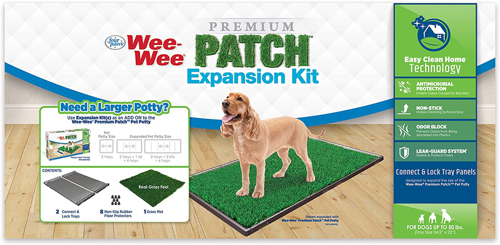 Four Paws Wee-Wee Premium Patch Pet Potty System Expansion Kit Premium Patch 1ea/1 ct