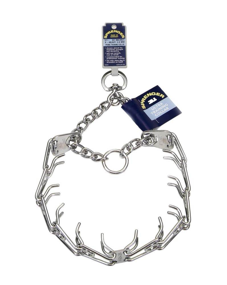 Herm, Sprenger Ultra Plus Prong Training Dog Collar Nickel, Chrome 1ea/3,25 Mm X 20 in