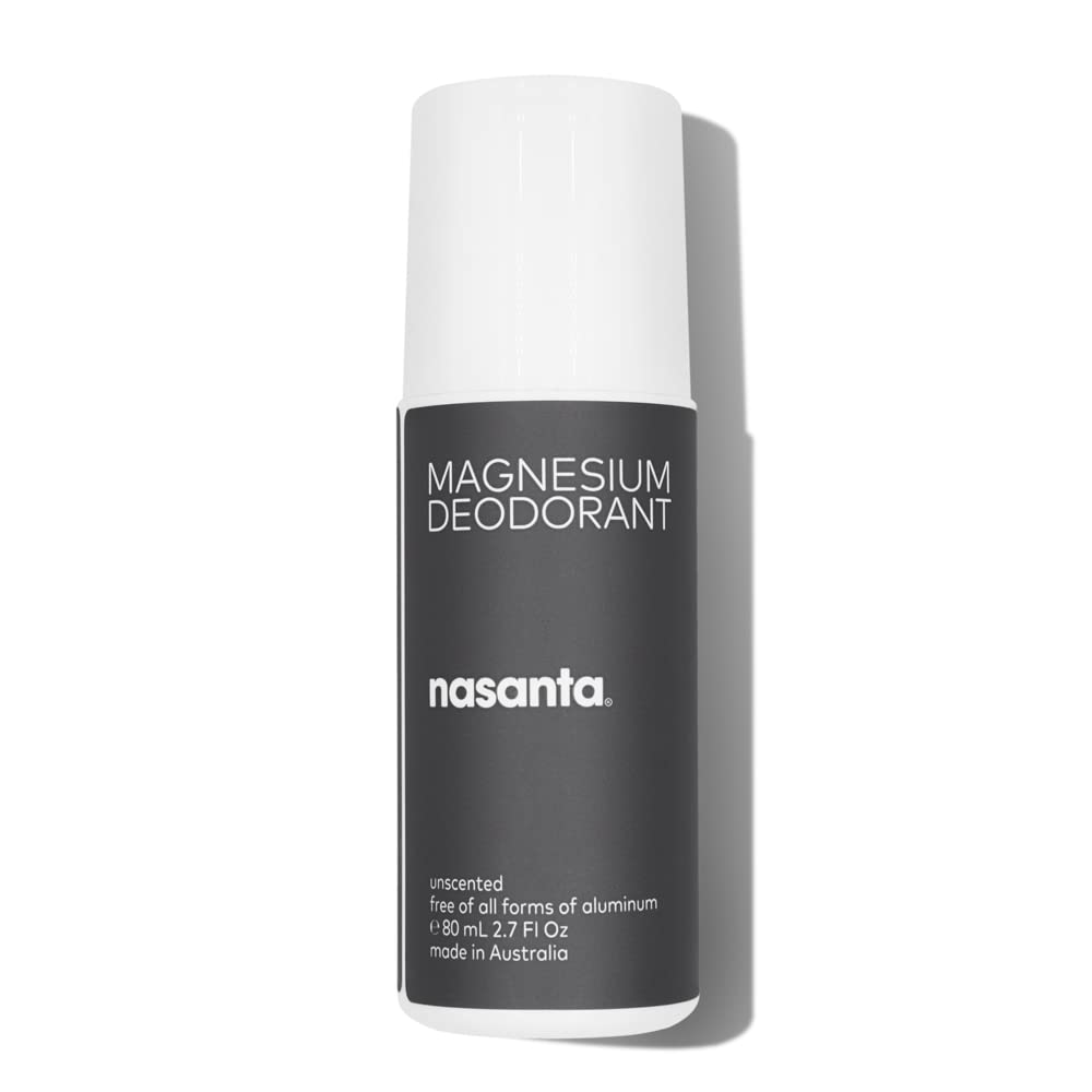 Magnesium Deodorant - Australian Made, Aluminum Free, Baking Soda Free, Alcohol Free - Clinically Tested for Sensitive Skin - Unscented For Men and Women - 80 mL 2.7 Fl Oz - Roll on
