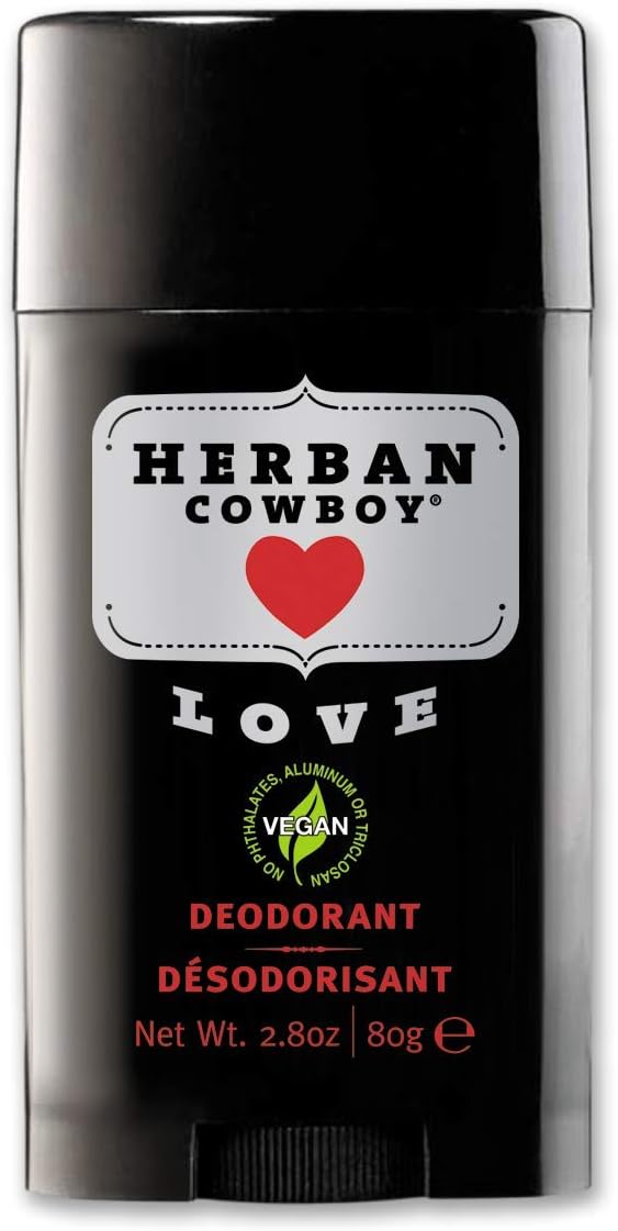 Herban Cowboy Women's Deodorant, Love, 2.8 Ounce