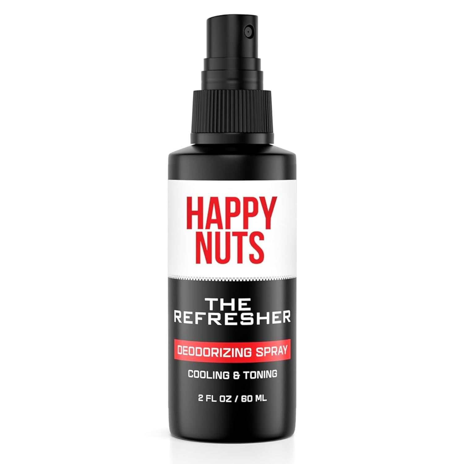 Happy Nuts The Refresher Men's Ball Deodorant Spray - Cooling, Toning, Deodorizing Body Spritz - Natural Ingredients, Ideal for Post-Trimming, Shaving & Cleansing - Aluminum-Free Groin Deodorant Spray