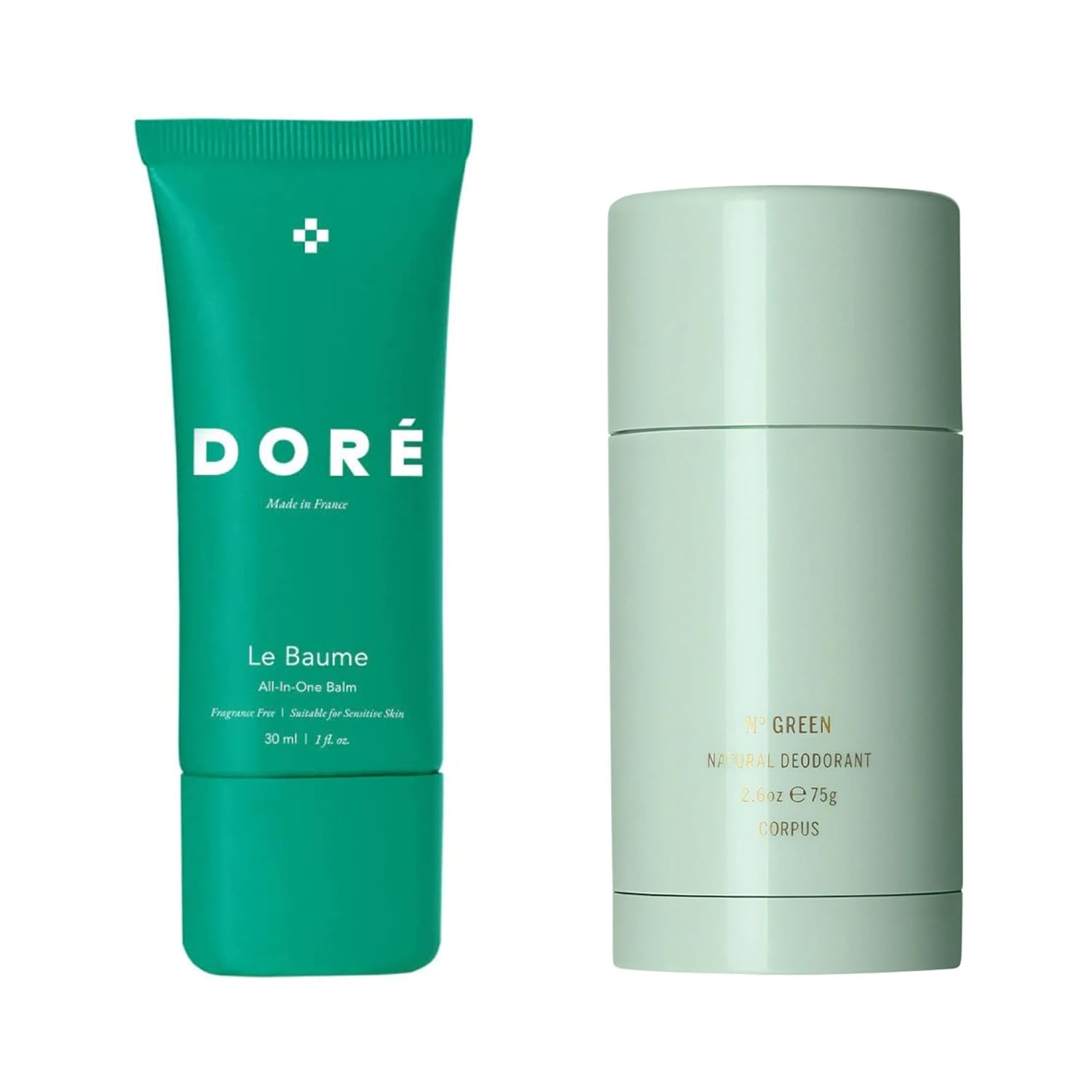 Doré Le Baume All-In-One Balm + CORPUS Nº Green Plant-Based Deodorant VALUE Bundle | Clean, Cruelty-Free Beauty