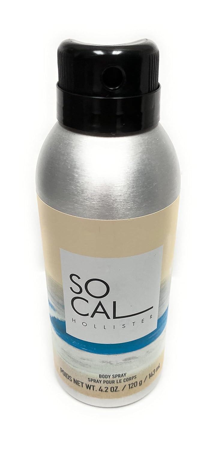 Hollister So Cal Men's Deodorant Body Spray 4.2 Ounce