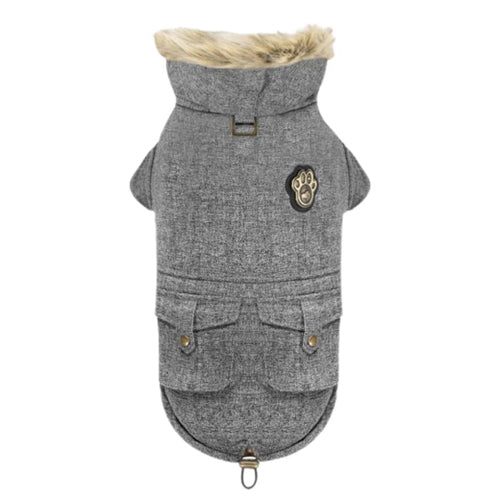 Canada Pooch Dog Army Parka Salt & Pepper 20