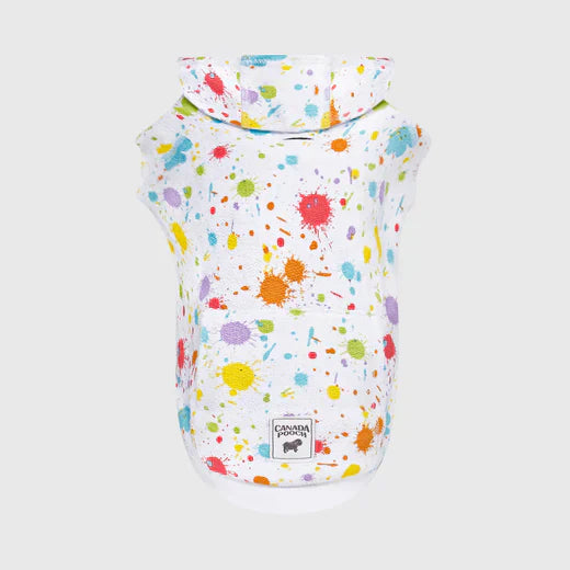 Canada Pooch Dog Remix Hoodie Multi Splatter 8