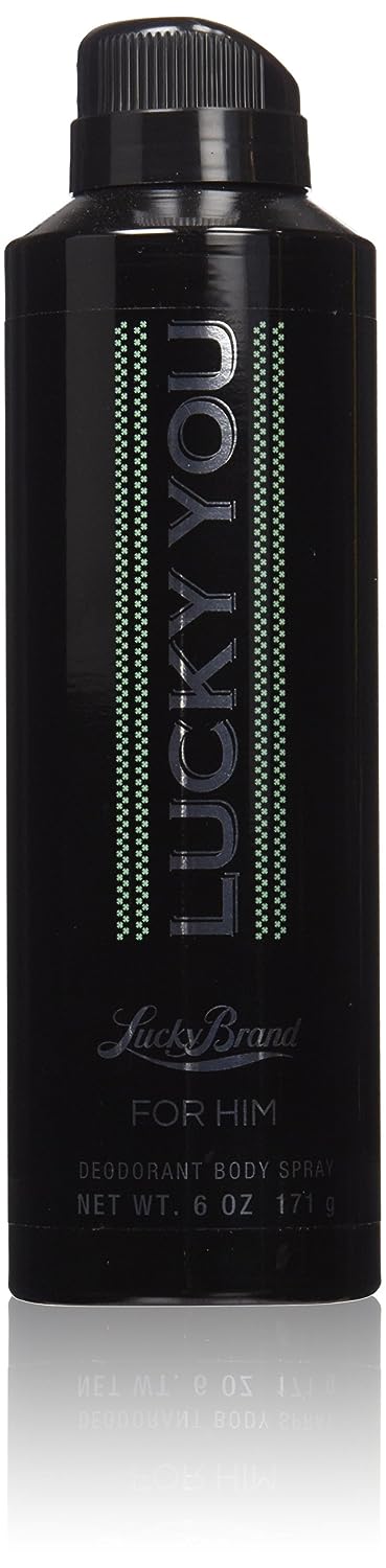 Lucky Brand, Lucky You Men's Cologne Fragrance Spray, Day or Night Casual Scent with Bamboo Stem Fragrance Notes, 6 Fl Oz