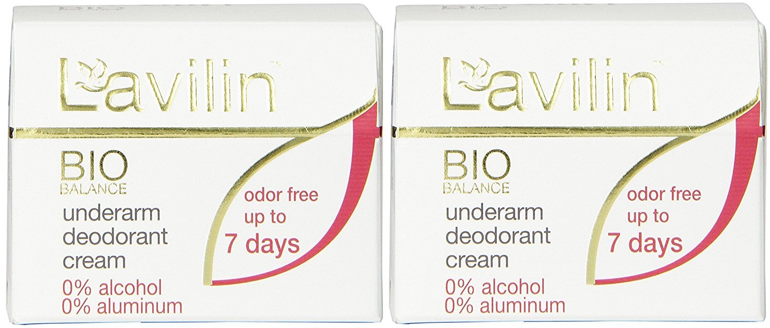 Lavilin Deodorant Underarm Cream, Herbal, Odorless for Up to 7 Days, 12.5-Grams (2 Pack)