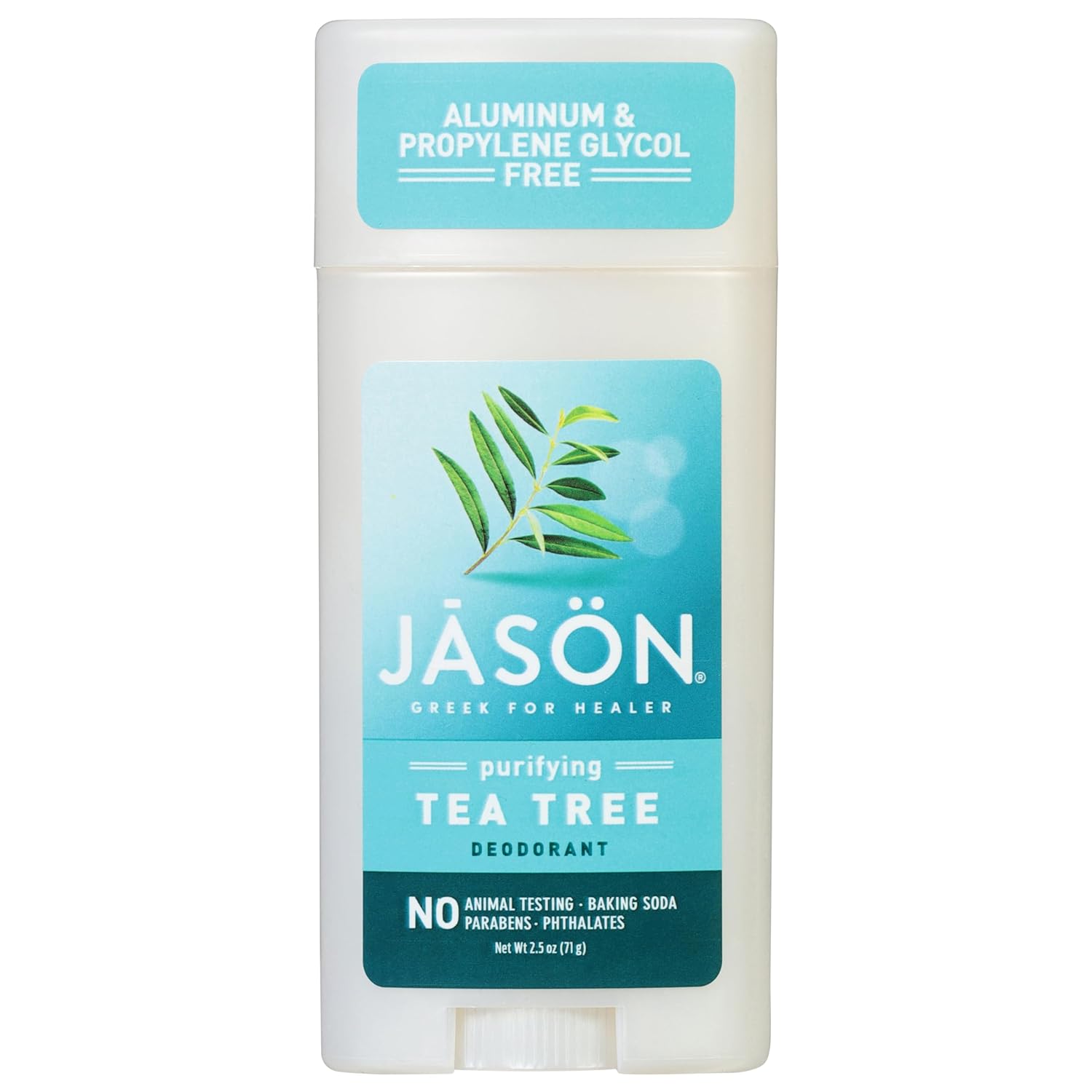 Jason Aluminum Free Deodorant Stick, Purifying Tea Tree, 2.5 Oz (Pack of 3)