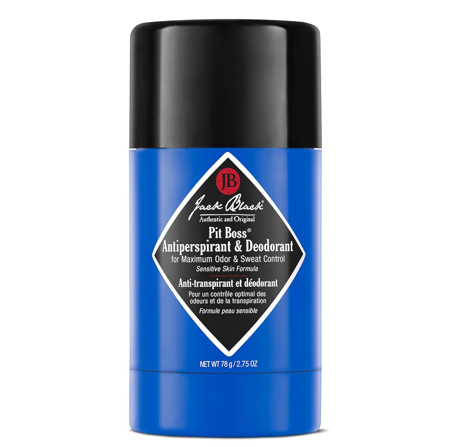 Jack Black Pit Boss Men’s Deodorant, Antiperspirant & Deodorant, Sensitive Skin Formula, Maximum Odor & Sweat Control, Long-Lasting Protection 