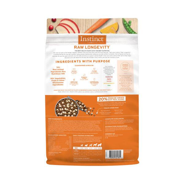 Instinct® Raw Longevity™ 20% Freeze-Dried Raw Meal Blend Grain-Free Recipe with Farm-Raised Rabbit for Dogs