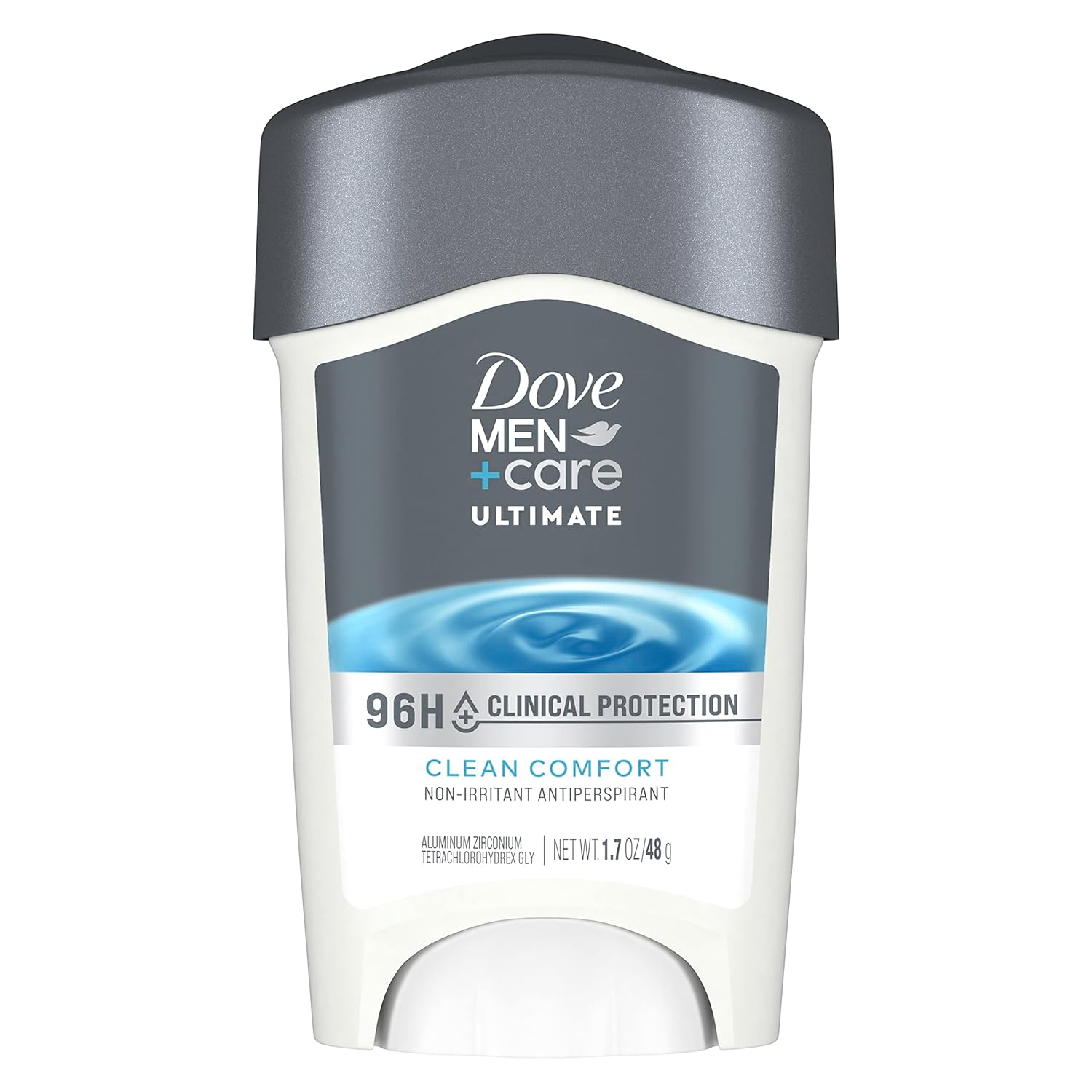 DOVE MEN + CARE Clinical Protection Antiperspirant Clean Comfort Stick for Men 96-Hour Sweat and Odor Protection Clinical Strength Antiperspirant with 1/4 Moisturizing Cream,1.7 Ounce (Pack of 1)