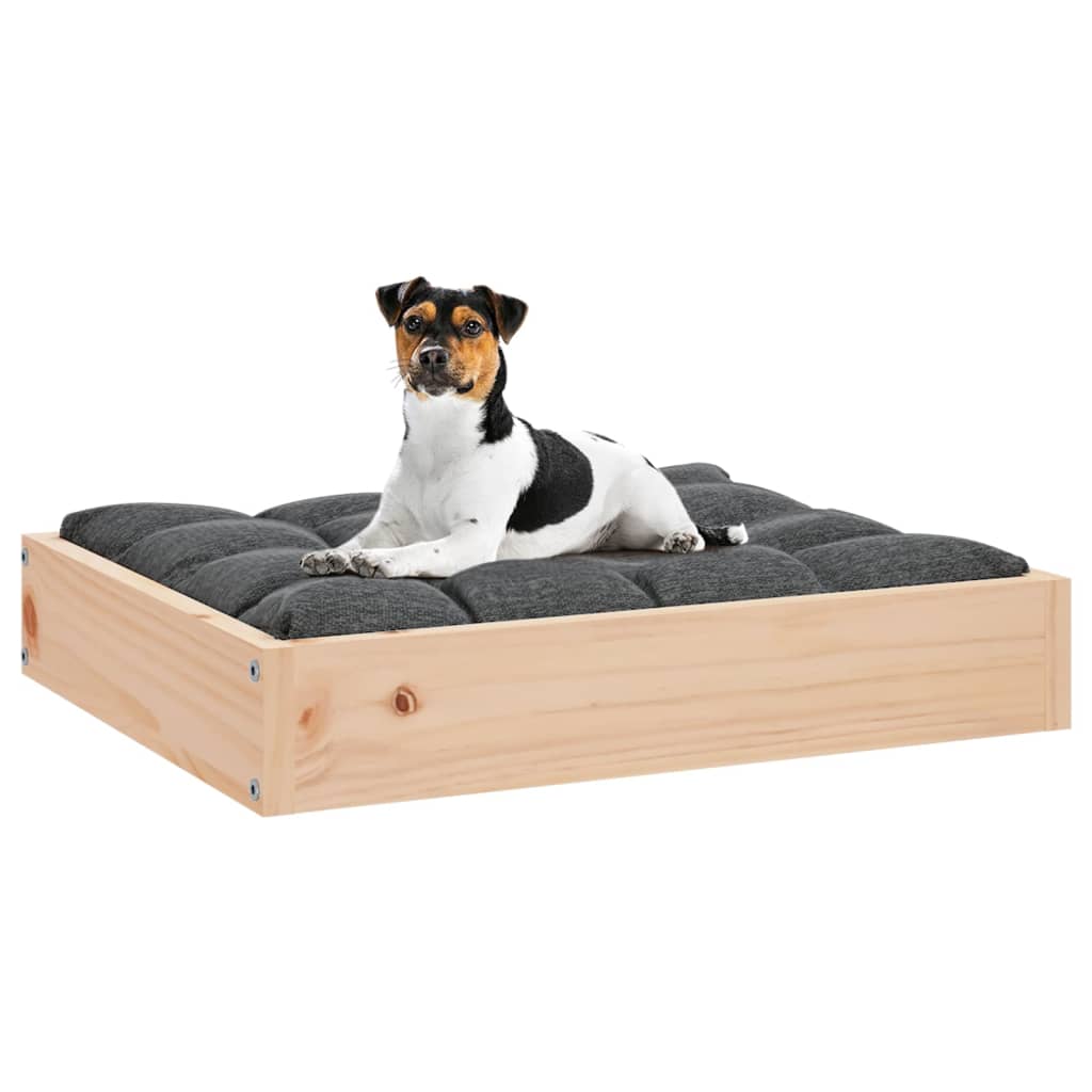Dog Bed 20.3&quot;X17.3&quot;X3.5&quot; Solid Wood Pine
