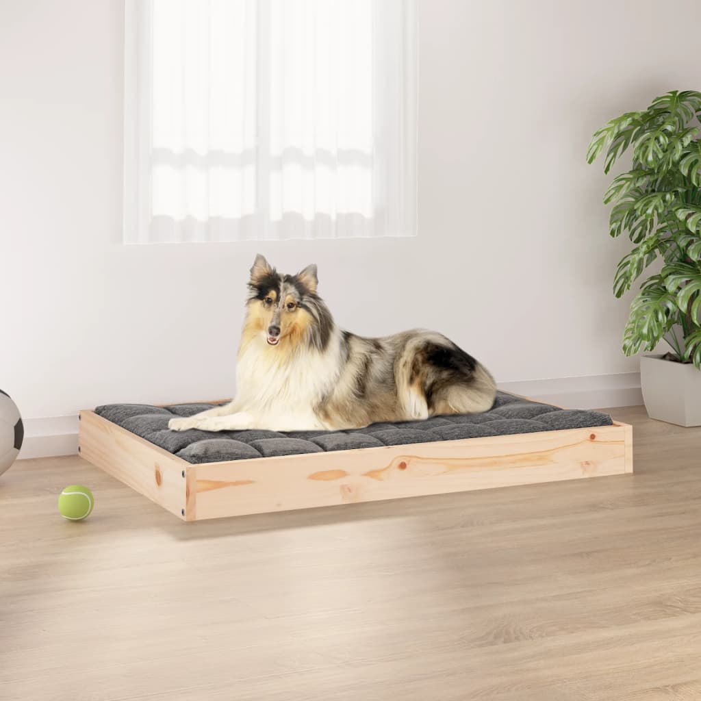Dog Bed 36&quot;X25.2&quot;X3.5&quot; Solid Wood Pine
