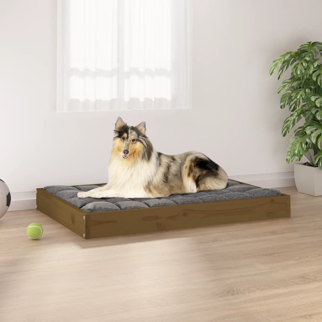 Dog Bed 36&quot;X25.2&quot;X3.5&quot; Solid Wood Pine