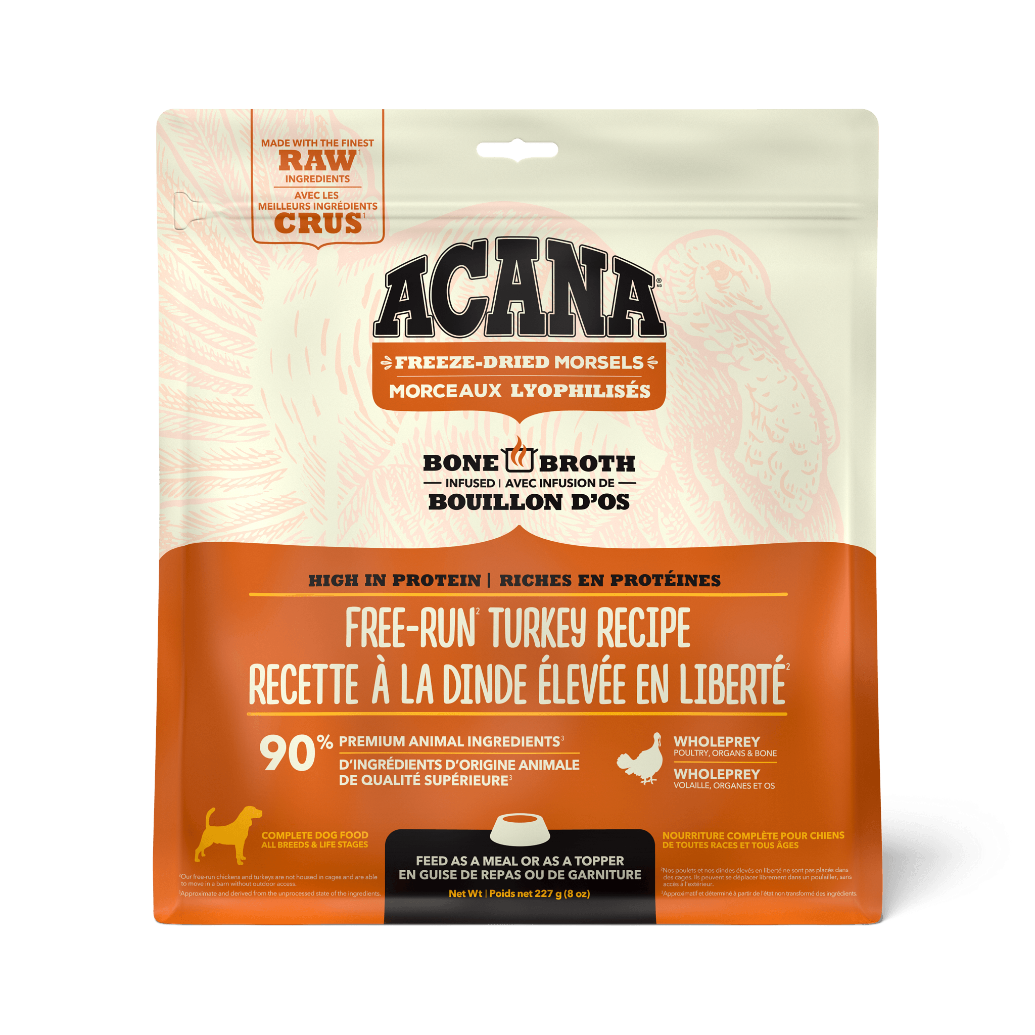 Acana Freeze-Dried Food Morsels Free-Run Turkey Recipe