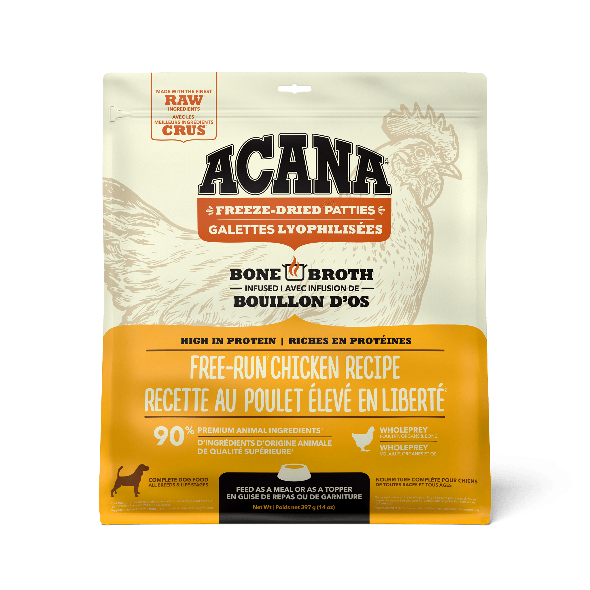Acana Freeze-Dried Food Patties Free-Run Chicken Recipe