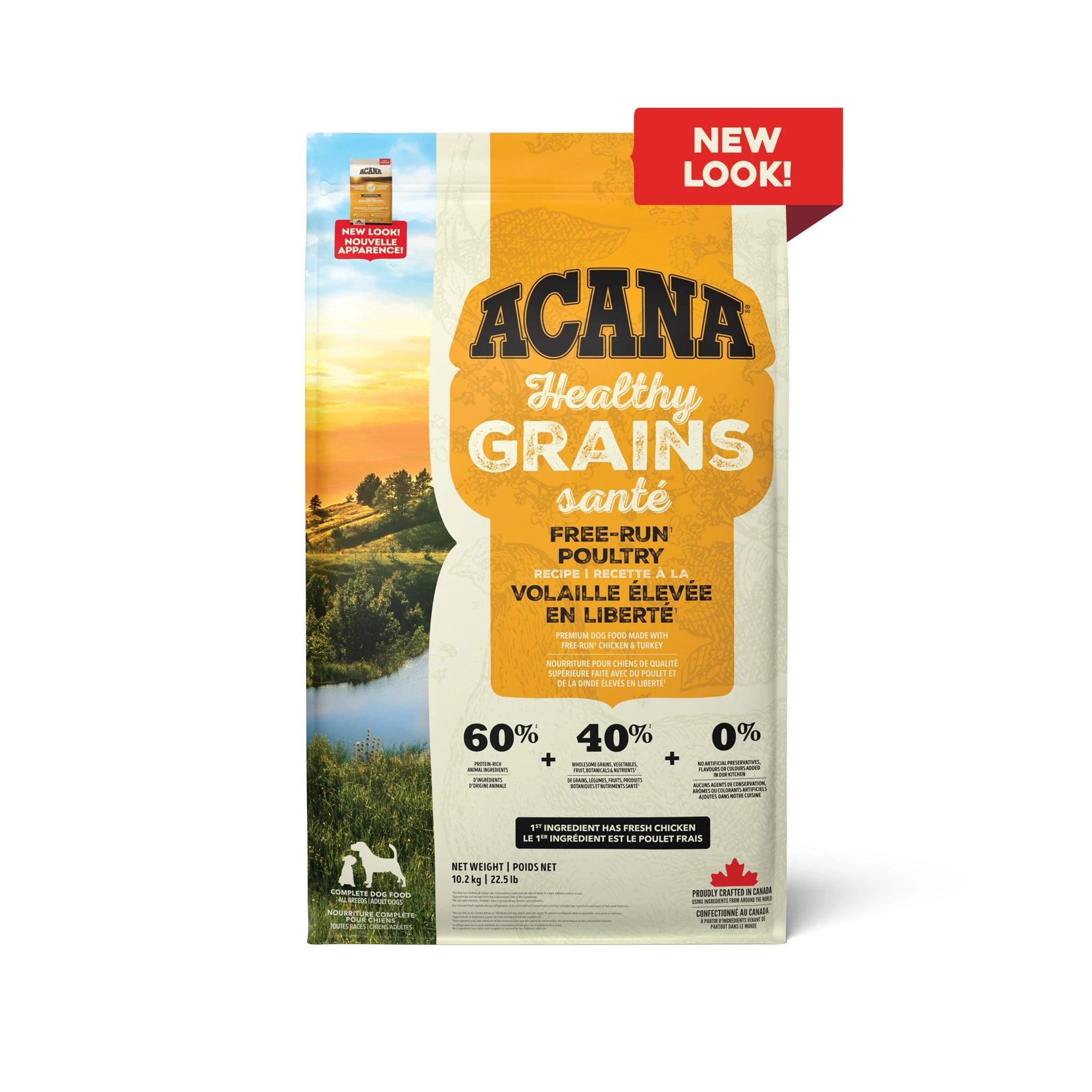 Acana Healthy Grains Free-Run Poultry Dry Dog Food Recipe
