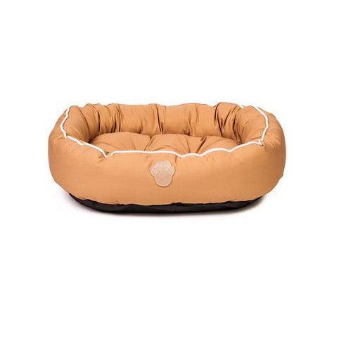 Canada Pooch Rugged Rest Round Tan Dog Bed - In Store Only