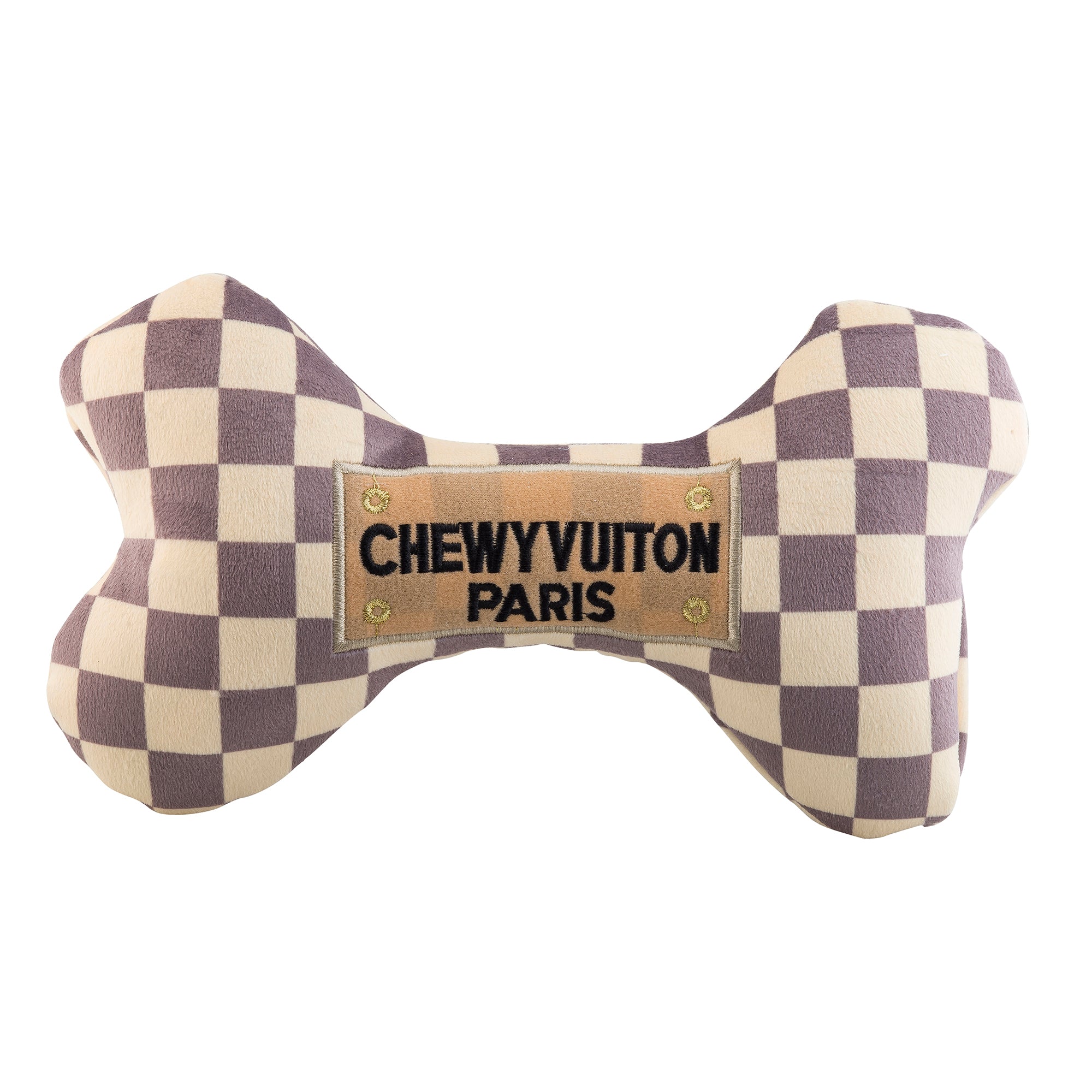 Checker Chewy Vuiton Bone Toy