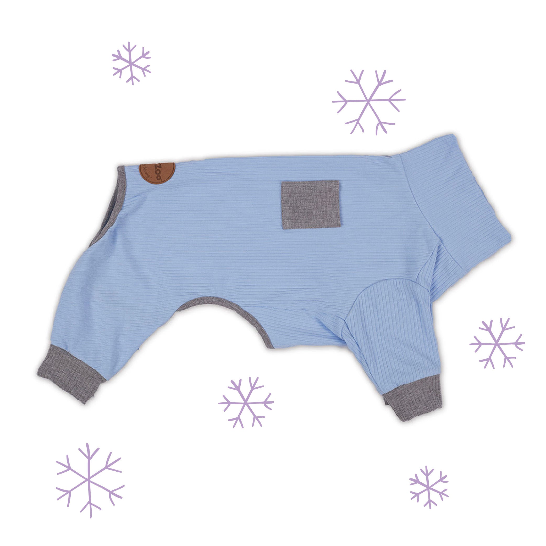 Long John Dog Pyjamas - Blue