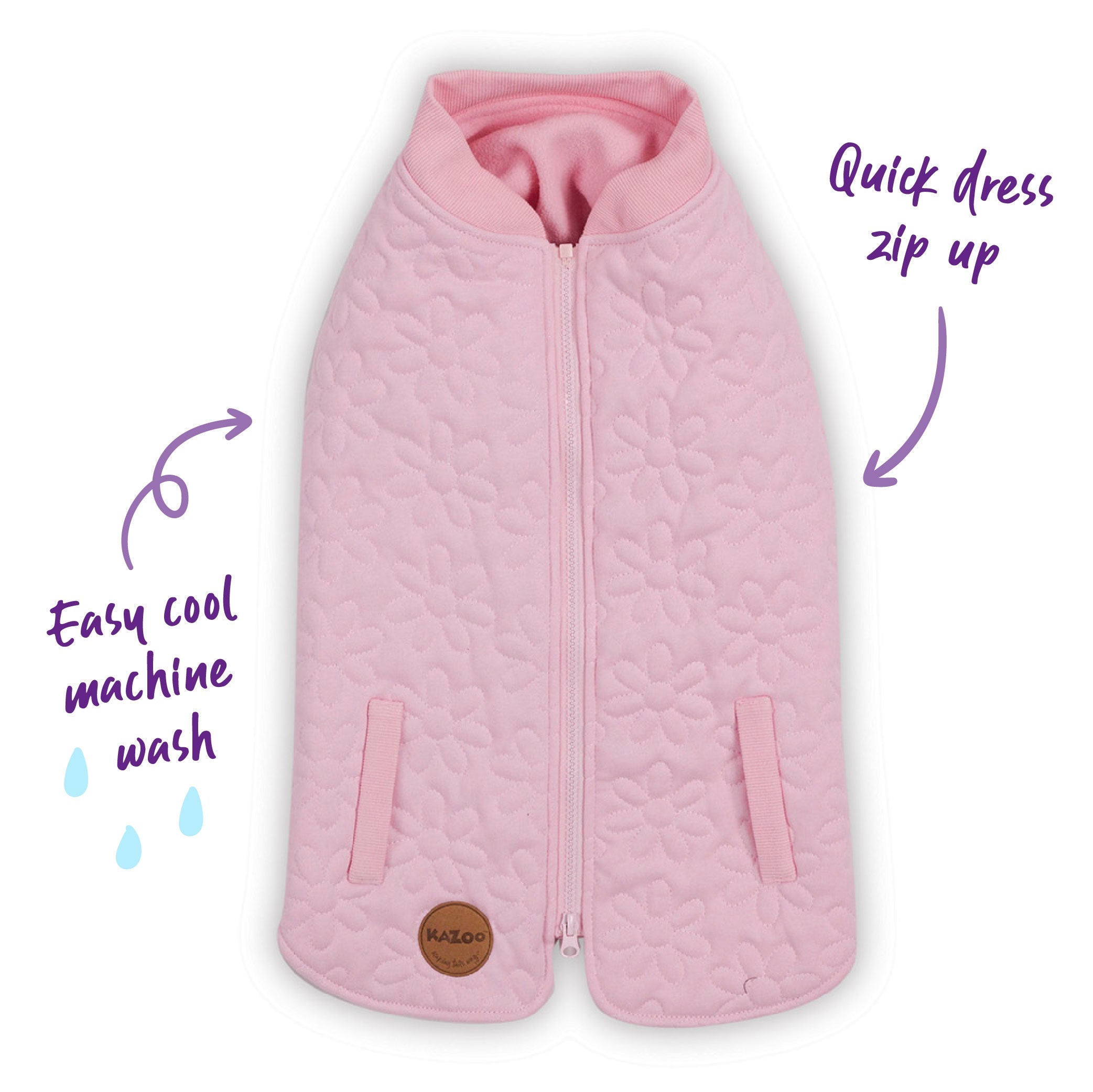 Flower Dog Jacket - Pink