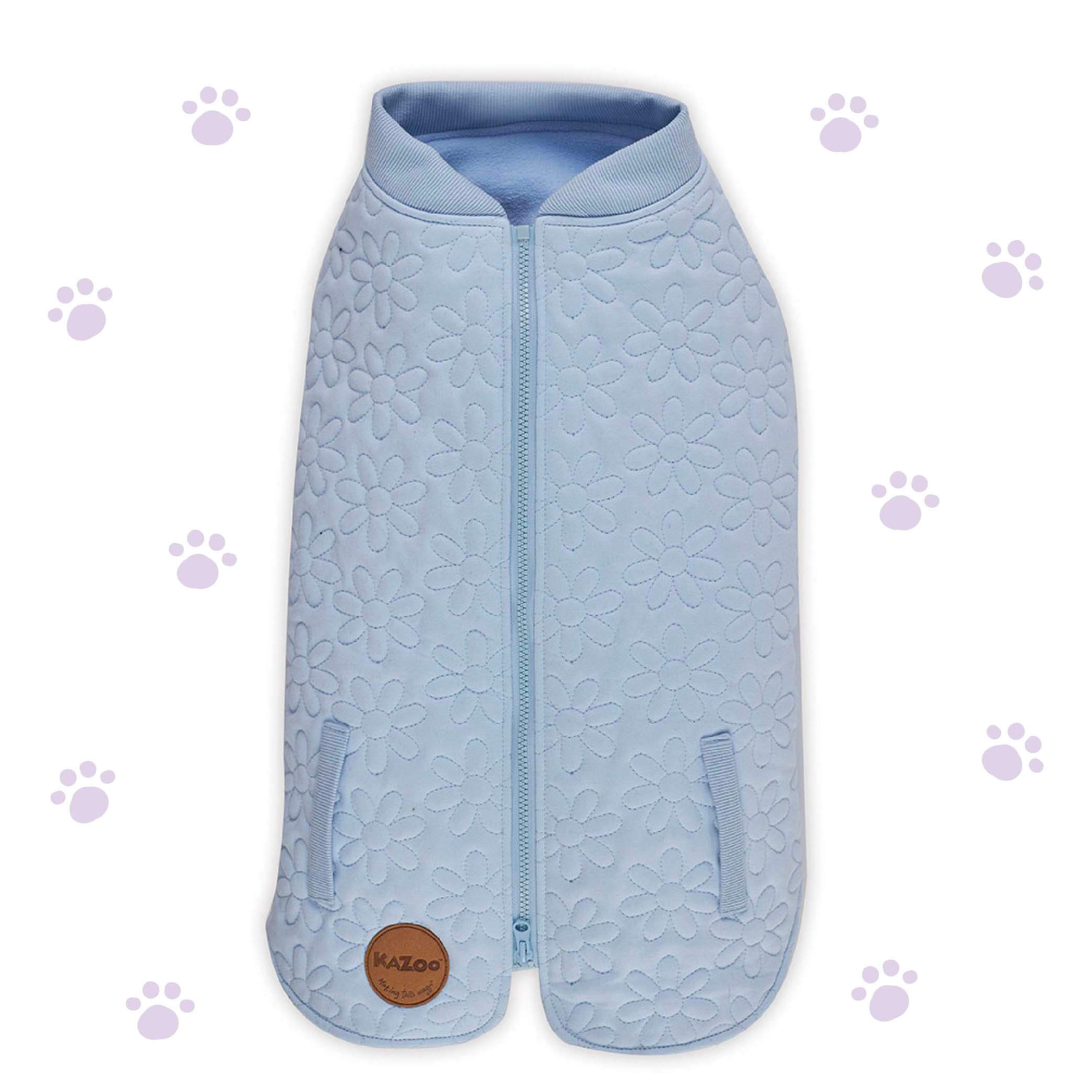 Flower Dog Jacket - Blue