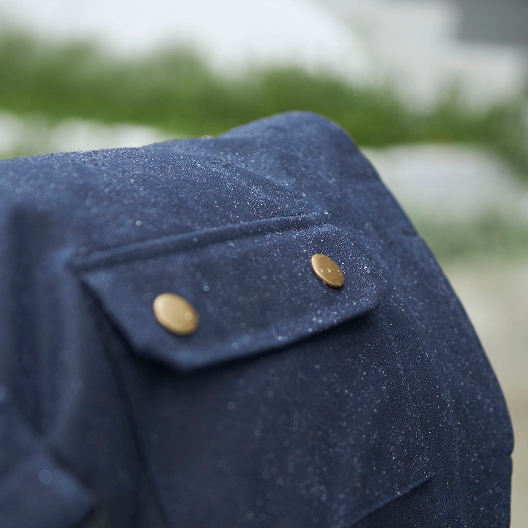 Aussie Oilskin Waterproof Dog Coat - Navy