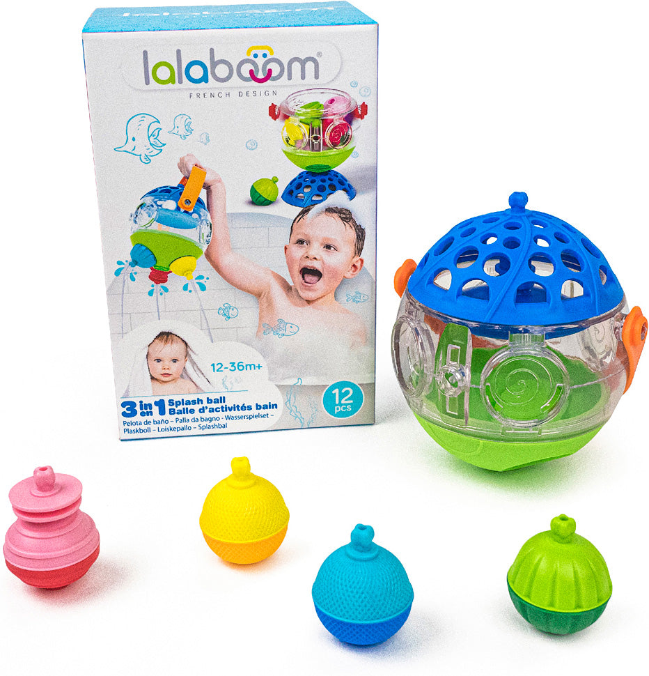 Lalaboom 3-in-1 Splash Ball - 12 piece set