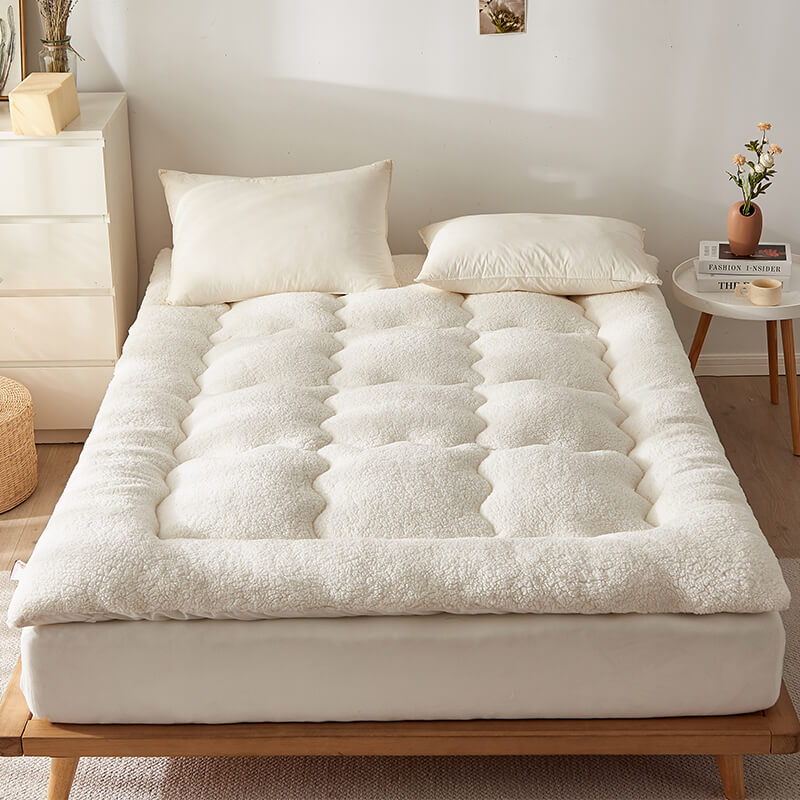 Large Cozy Lambswool Human Pet Cushion Bed