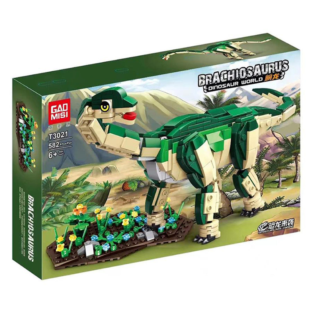 Dinosaur World Building Blocks About 600 PCS Small Particles Brick Toy Set