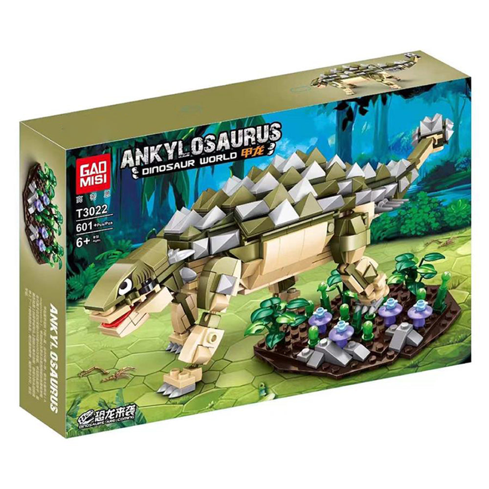 Dinosaur World Building Blocks About 600 PCS Small Particles Brick Toy Set