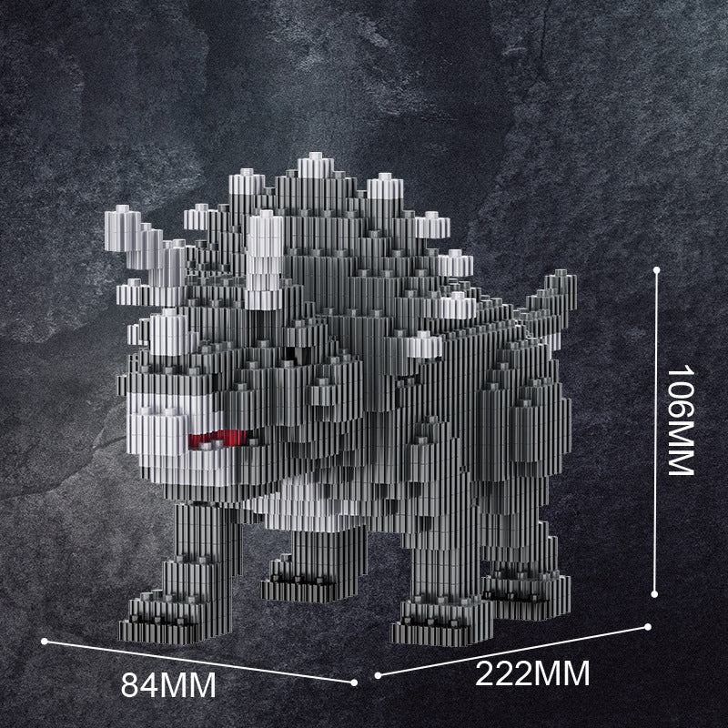 Dinosaur Building Blocks Game Small Particles Brick Toy Set