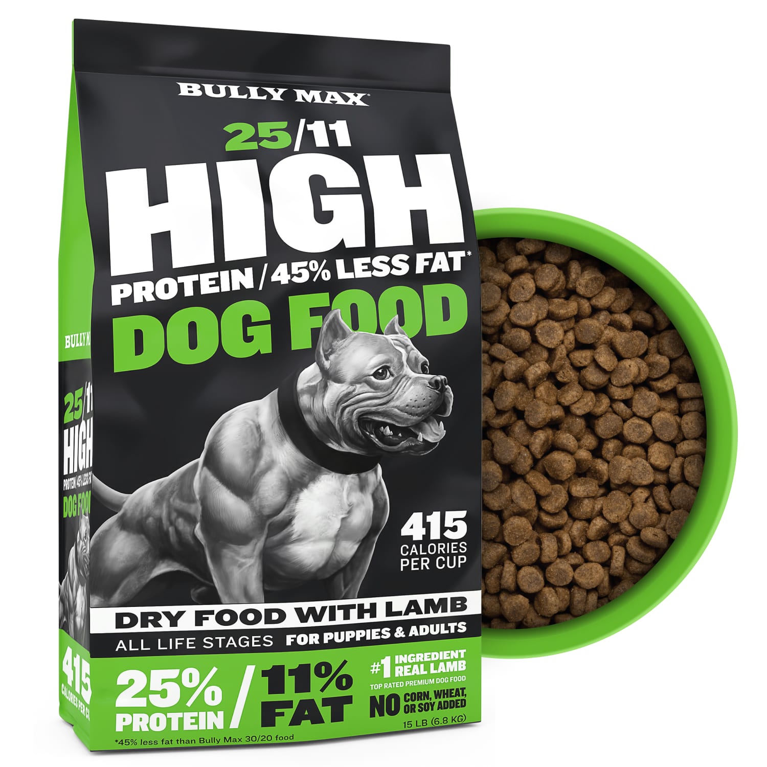 Bully Max 25/11 High Protein 45% Less Fat Dog Food