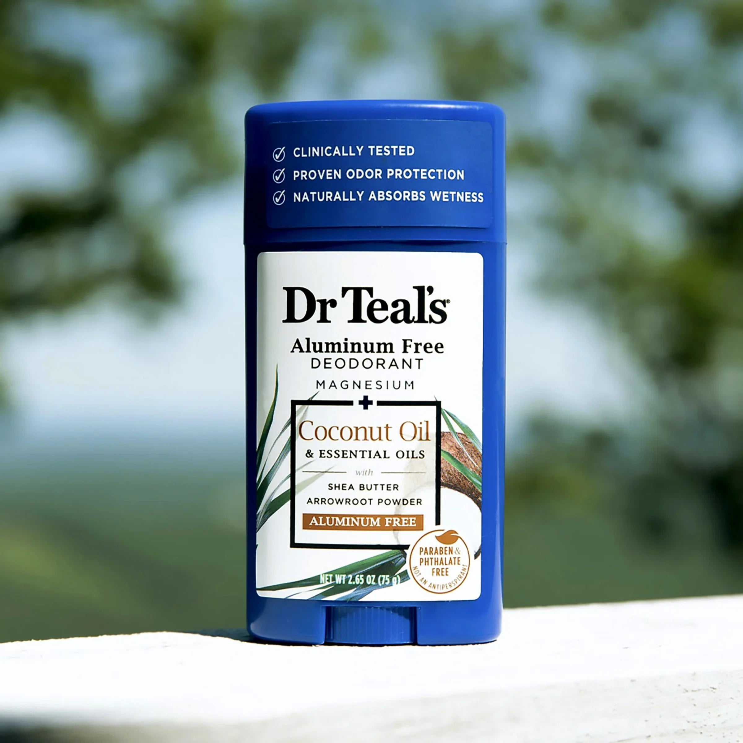 Dr. Teal's, Aluminum Free Deodorant, Coconut Oil, 2.65 oz (75 g)