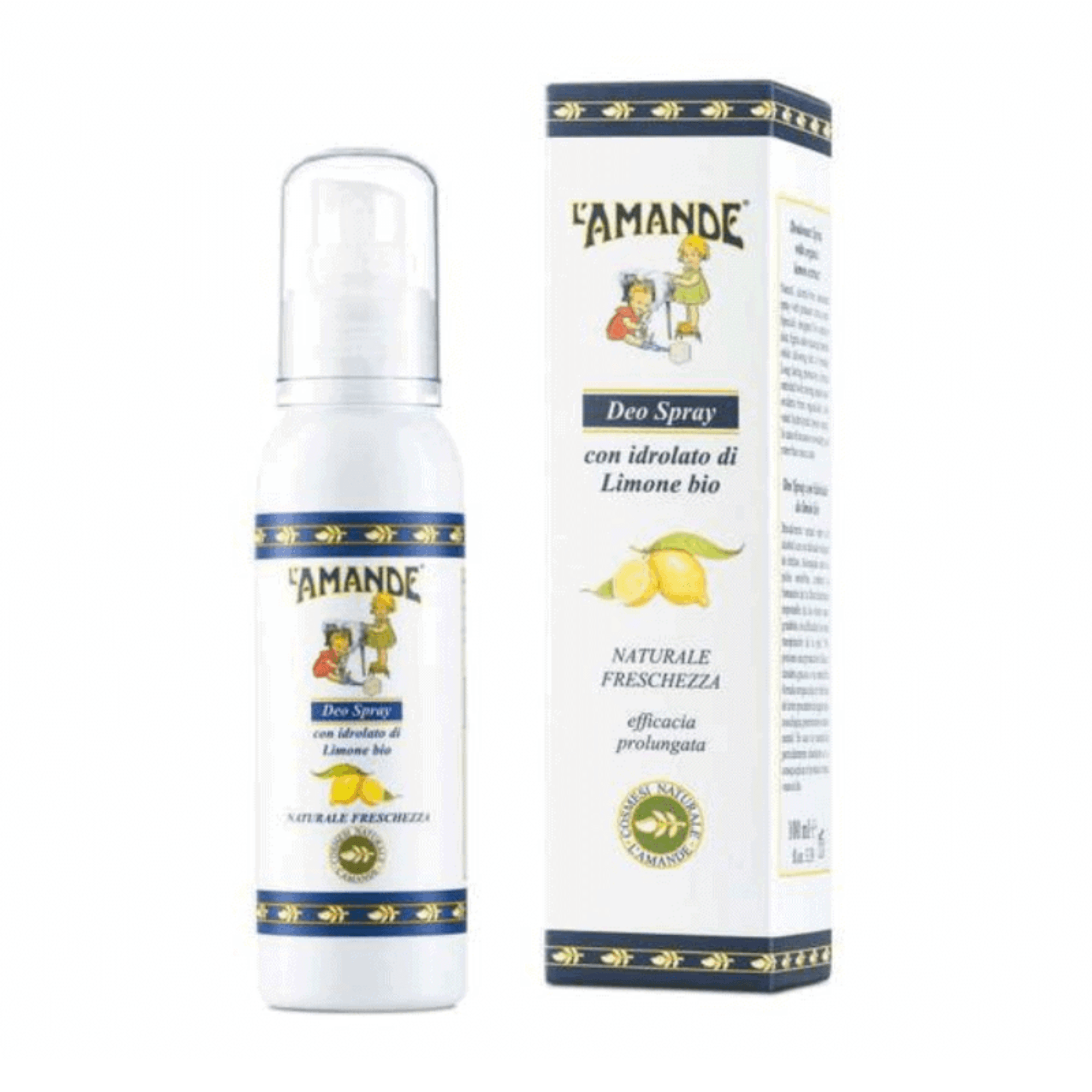 L'amande Spray Organic Lemon Extract Deodorant (100 ml) #10086924