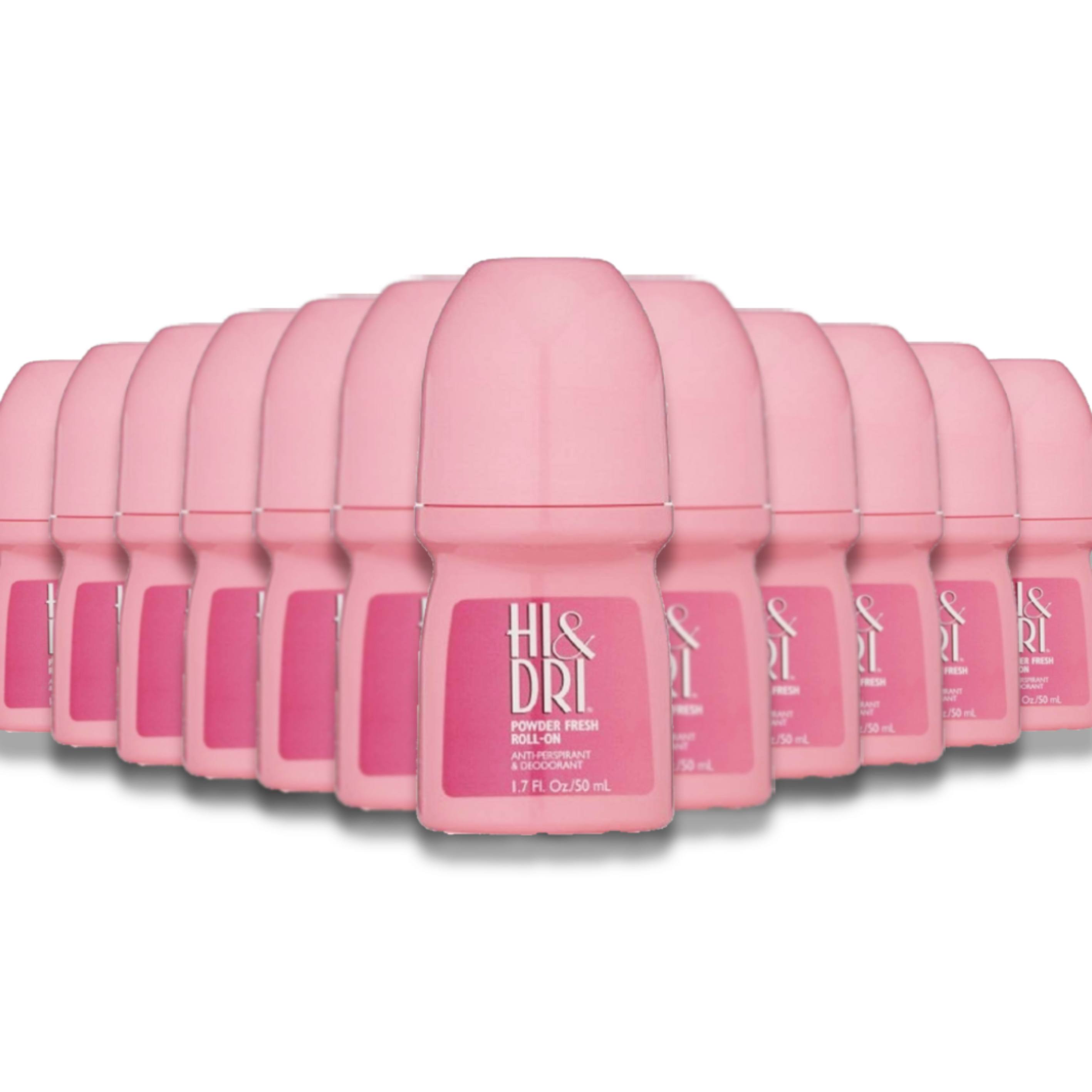 Hi & Dri - Anti Perspirant Deodorant Roll On Powder Fresh -  1.7 Oz - 24 Pack